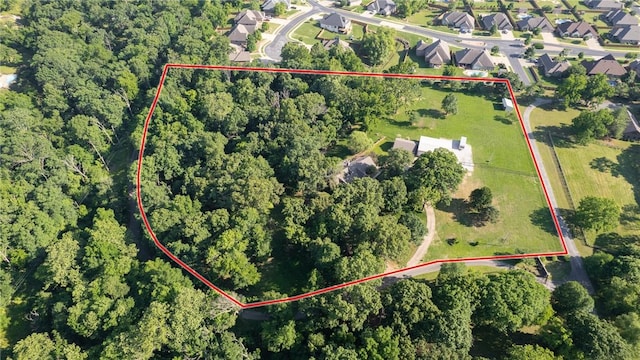 3307 NW 3rd St, Bentonville, AR 72712 - aerial view of property's location with property boundaries highlighted