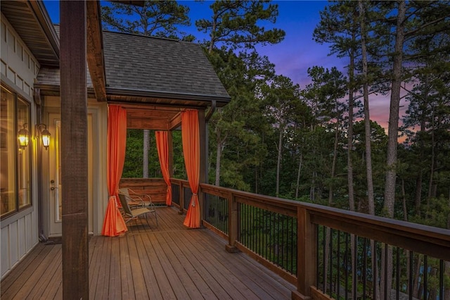 42 Devizis Dr, Bella Vista, AR 72714 - view of deck at dusk