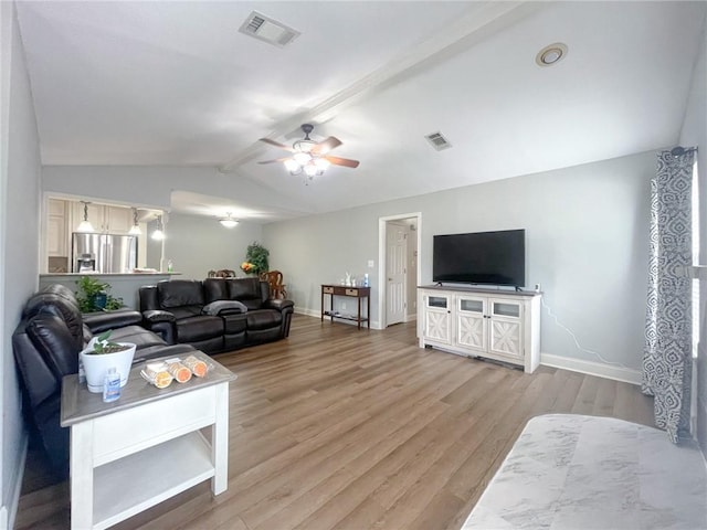 405-407 Rena Rd, Van Buren, AR 72956 - living area featuring light wood-type flooring, ceiling fan, and baseboards