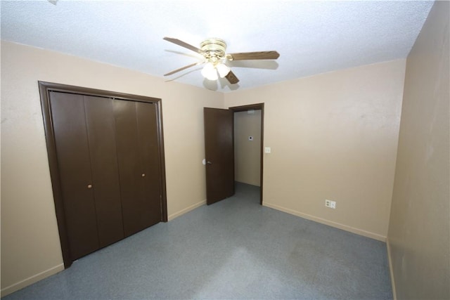 1404 W Margaret Pl, Rogers, AR 72756 - unfurnished bedroom featuring a closet, baseboards, and ceiling fan