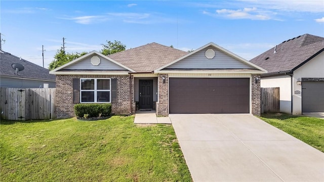 130 E Glendale Ln, Rogers, AR 72758 - view of front of house with an attached garage, brick siding, and driveway