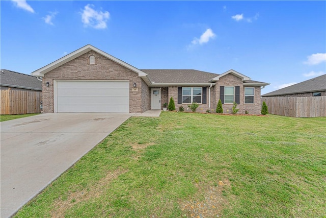 200 Post Oak Ave, Gentry, AR 72734 - ranch-style home featuring brick siding, a garage, driveway, and roof with shingles