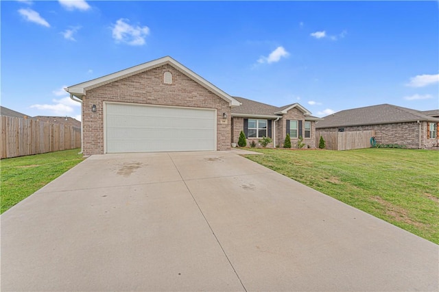 200 Post Oak Ave, Gentry, AR 72734 - ranch-style house with brick siding, a garage, and concrete driveway