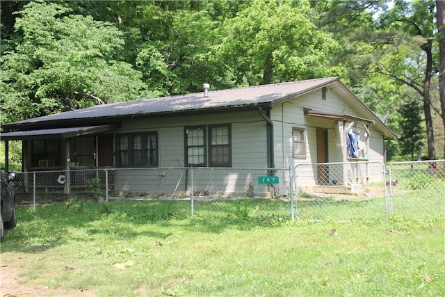 197 7th St, Saint Paul, AR 72756 - view of front facade featuring metal roof