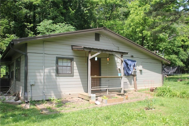 197 7th St, Saint Paul, AR 72756 - view of front of property with central air condition unit and a front lawn