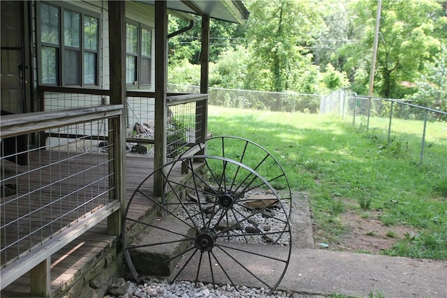 197 7th St, Saint Paul, AR 72756 - view of yard with a deck
