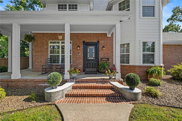1 Geyer Rd, Bentonville, AR 72712 - entrance to property with a porch and brick siding