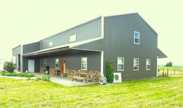 6611 Mc 4010, Everton, AR 72633 - back of house with a lawn, ac unit, and a patio area
