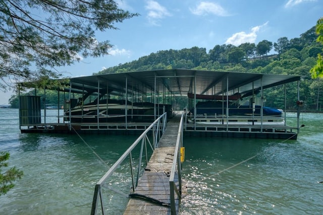 122 Hillcrest Rd, Eureka Springs, AR 72631 - dock featuring a water view