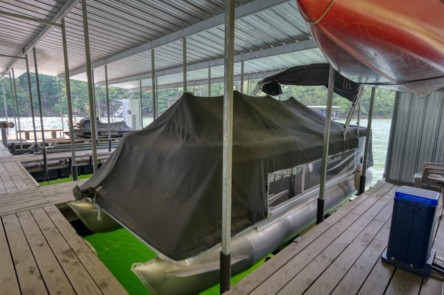 122 Hillcrest Rd, Eureka Springs, AR 72631 - dock area with boat lift and a water view