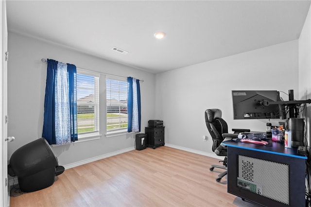 615 W Dusty Ct, Siloam Springs, AR 72761 - office area with wood finished floors and baseboards