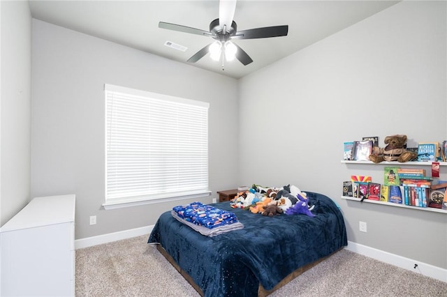 1909 Crump St, Pea Ridge, AR 72751 - bedroom featuring carpet flooring, baseboards, and ceiling fan