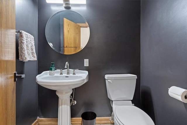 5 Augusta Ln, Holiday Island, AR 72631 - bathroom with toilet and baseboards