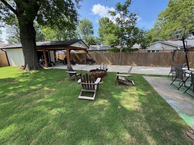 712 Carlton St, Springdale, AR 72762 - view of yard with a patio area and a gazebo