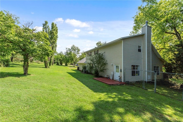 9225 Charles St, Rogers, AR 72756 - view of yard featuring a deck