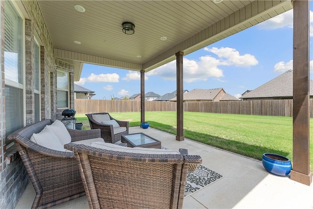 1432 Cannon Ln, Cave Springs, AR 72718 - fenced backyard with a patio