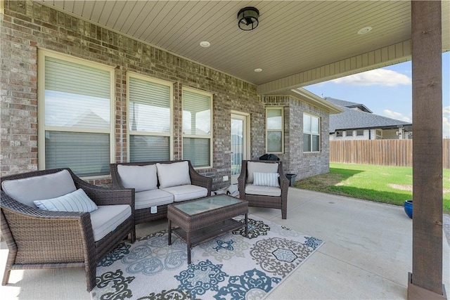 1432 Cannon Ln, Cave Springs, AR 72718 - view of patio with an outdoor living space