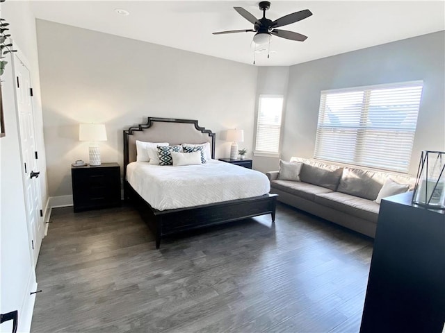 1432 Cannon Ln, Cave Springs, AR 72718 - bedroom featuring wood finished floors and a ceiling fan