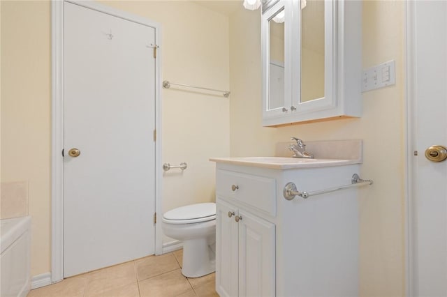 24 Meadow Lark Ln, Harrison, AR 72601 - bathroom featuring vanity, tile patterned flooring, and toilet