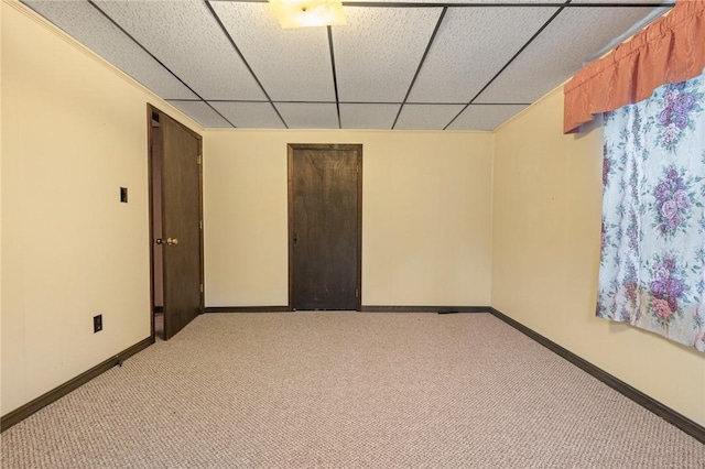 24 Meadow Lark Ln, Harrison, AR 72601 - unfurnished room featuring a paneled ceiling, light colored carpet, and baseboards