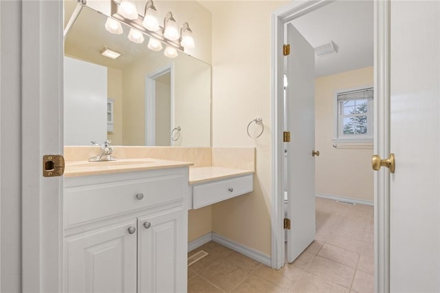 24 Meadow Lark Ln, Harrison, AR 72601 - bathroom featuring tile patterned floors, vanity, and baseboards