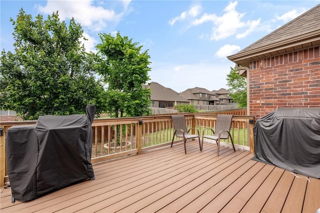 2314 S Mont Blanc Ave, Rogers, AR 72758 - deck featuring a residential view and a grill