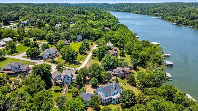 14559 Zimmerman Ln, Rogers, AR 72756 - aerial view of residential area featuring a forest and a large body of water