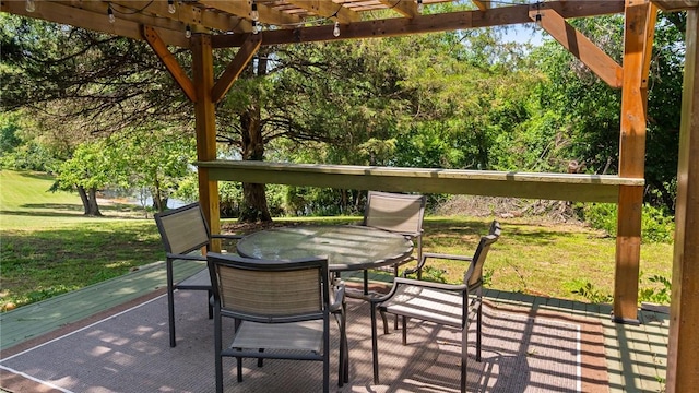 14559 Zimmerman Ln, Rogers, AR 72756 - view of patio / terrace with a pergola and outdoor dining area