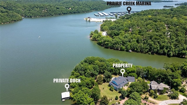 14559 Zimmerman Ln, Rogers, AR 72756 - bird's eye view of a forest and a large body of water