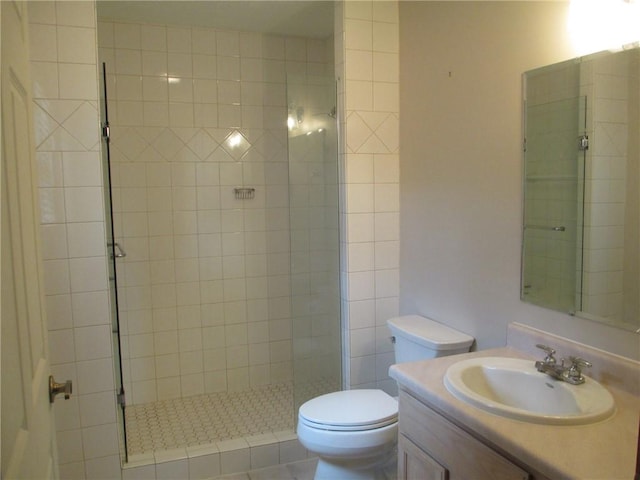 9 Rancho Vista Ln, Holiday Island, AR 72631 - bathroom featuring vanity and a stall shower