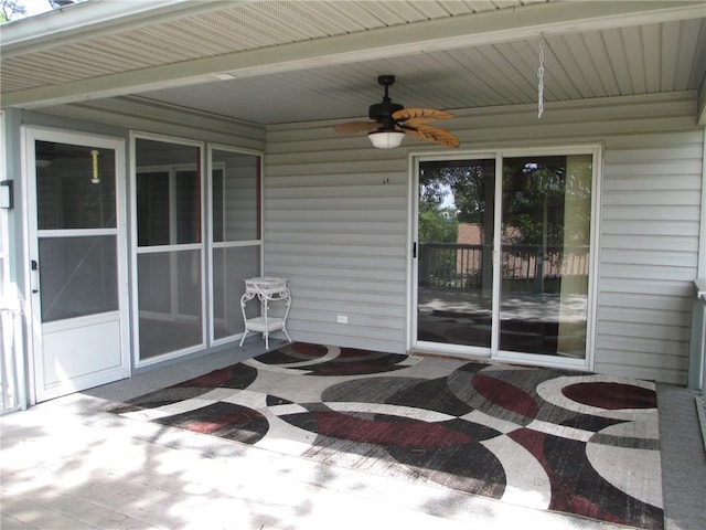 9 Rancho Vista Ln, Holiday Island, AR 72631 - view of patio featuring ceiling fan