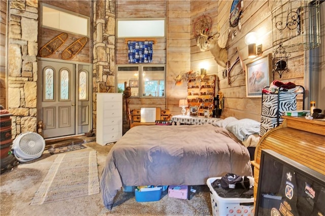 4 Branchwood Ln, Bella Vista, AR 72715 - bedroom featuring wooden walls