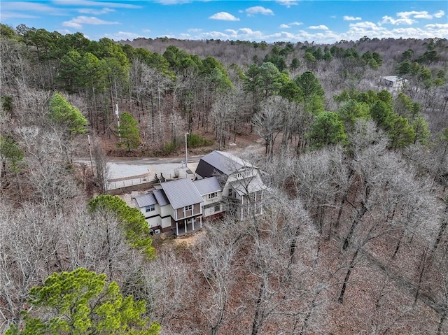 2480 N Saint Andrews Dr, Kansas, OK 74347 - aerial view of property's location featuring a heavily wooded area