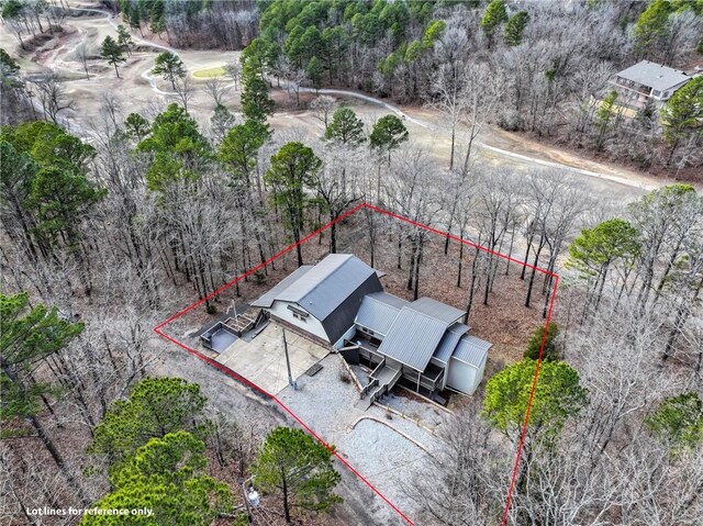 2480 N Saint Andrews Dr, Kansas, OK 74347 - overview of rural landscape featuring property parcel outlined