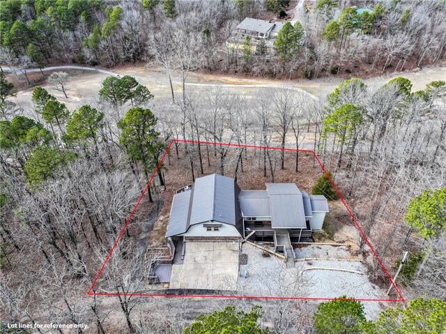 2480 N Saint Andrews Dr, Kansas, OK 74347 - aerial view of property and surrounding area