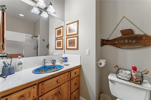 47 Rath Dr, Bella Vista, AR 72715 - full bath with toilet, a stall shower, and vanity