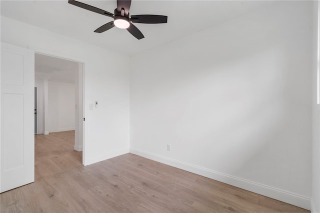 1089 Elway Dr, Springdale, AR 72764 - unfurnished room featuring ceiling fan, light wood-style flooring, and baseboards