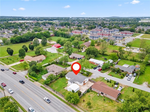 1089 Elway Dr, Springdale, AR 72764 - aerial perspective of suburban area