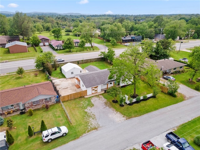 1089 Elway Dr, Springdale, AR 72764 - aerial perspective of suburban area with a heavily wooded area