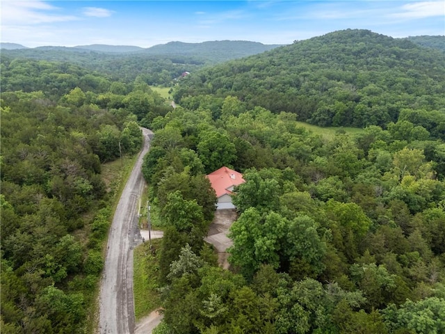16 Osage Ln, Holiday Island, AR 72631 - bird's eye view of a heavily wooded area and mountains