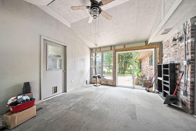 634 Orchard View Ests, Alma, AR 72921 - unfurnished sunroom with vaulted ceiling