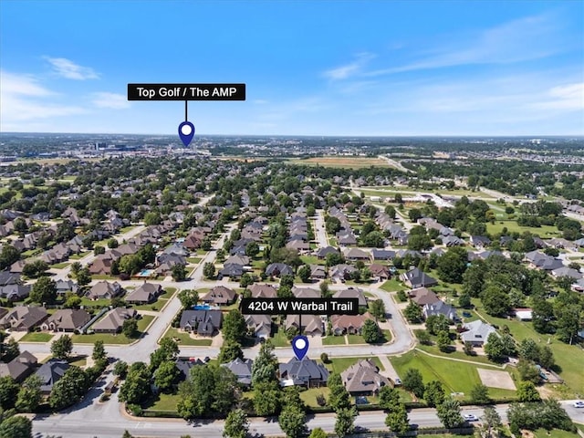 4204 Warbal Trl, Rogers, AR 72758 - aerial perspective of suburban area