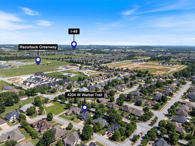4204 Warbal Trl, Rogers, AR 72758 - view of property location