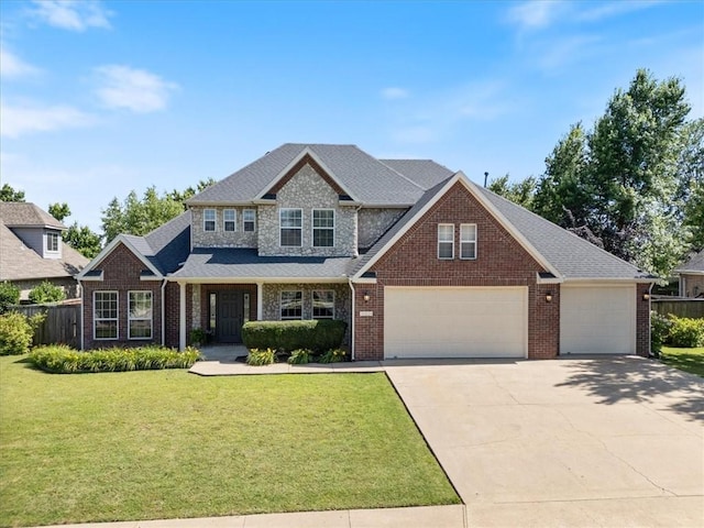 4204 Warbal Trl, Rogers, AR 72758 - view of front of house featuring concrete driveway, brick siding, and an attached garage