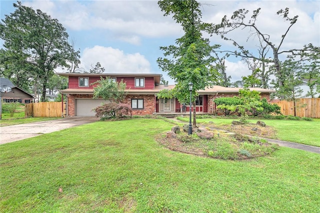 1414 W Dogwood St, Rogers, AR 72758 - traditional-style house with a garage, concrete driveway, and brick siding