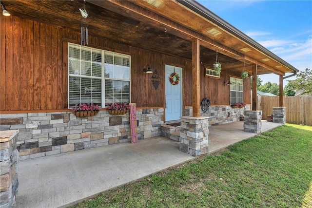 20640 Hillcrest Dr, Springdale, AR 72764 - property entrance featuring stone siding and covered porch