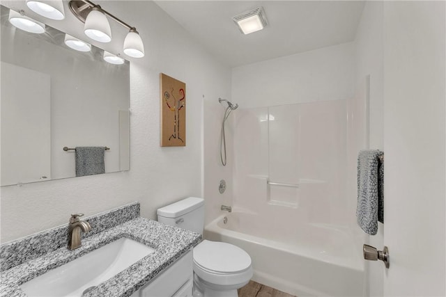 20640 Hillcrest Dr, Springdale, AR 72764 - full bathroom with toilet, vanity, and shower / tub combination