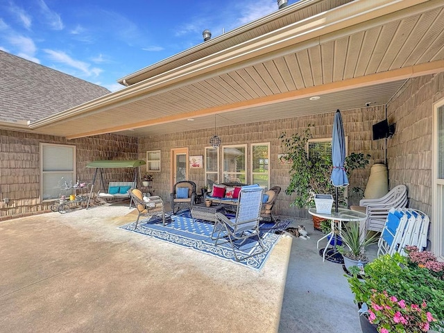 815 James Pl, West Fork, AR 72774 - view of patio / terrace featuring outdoor lounge area