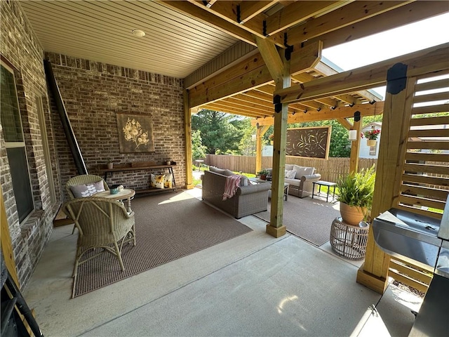 400 Fox Cir, Pea Ridge, AR 72751 - view of patio featuring an outdoor living space with a fireplace