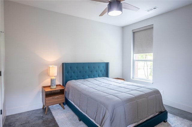808 S Locust Ave, Fayetteville, AR 72701 - bedroom with baseboards and ceiling fan